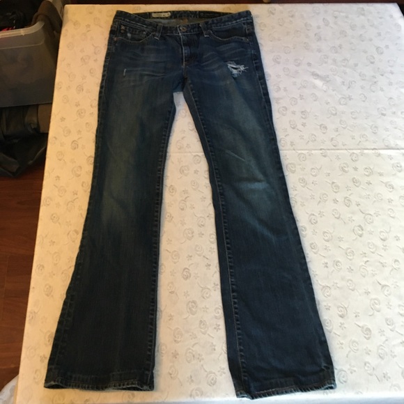 AG Adriano Goldschmeid Angel distressed bootcut jeans size 27 - Picture 4 of 8